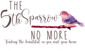 The Fifth Sparrow No More, Finding the beautiful in you and your home Logo