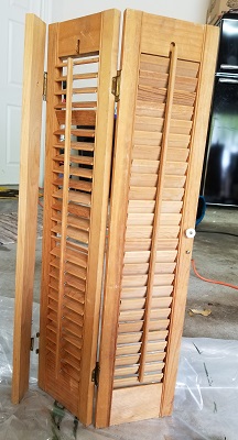 Coffee Cup Rack from a Shutter