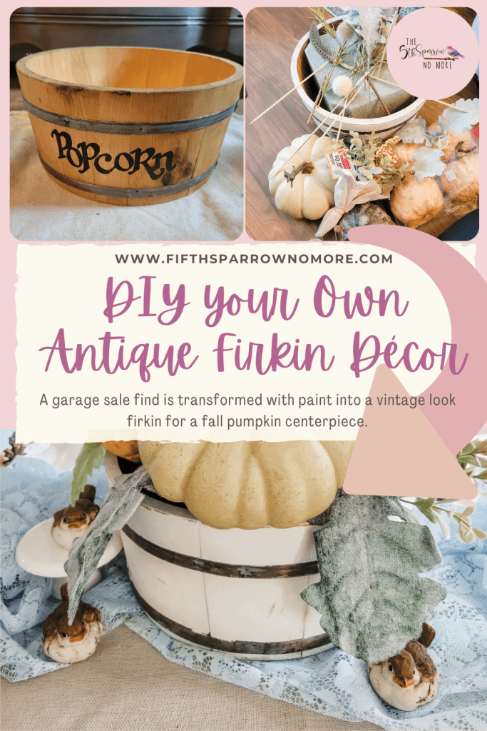 A Fall Centerpiece in a DIY Firkin