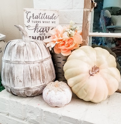 Farmhouse fall mantel