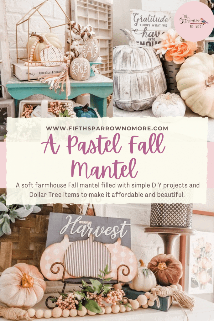 Pastel Fall Mantel Ideas