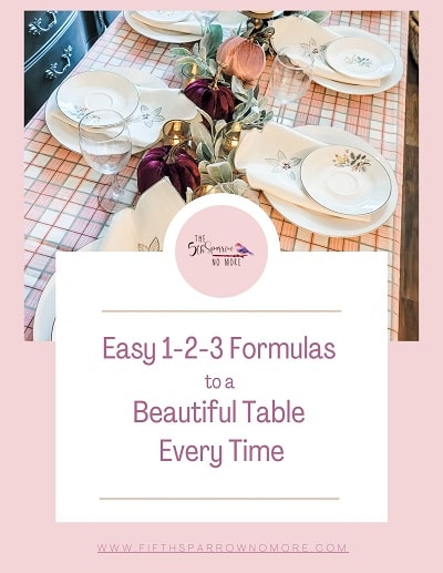 Free eBook to set beautiful tables easily