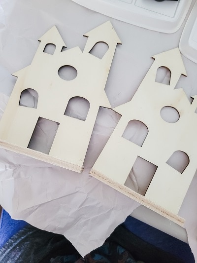 DIY your own two sided holiday houses for Halloween and for Christmas