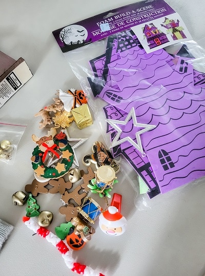 DIY your own two sided holiday houses for Halloween and for Christmas