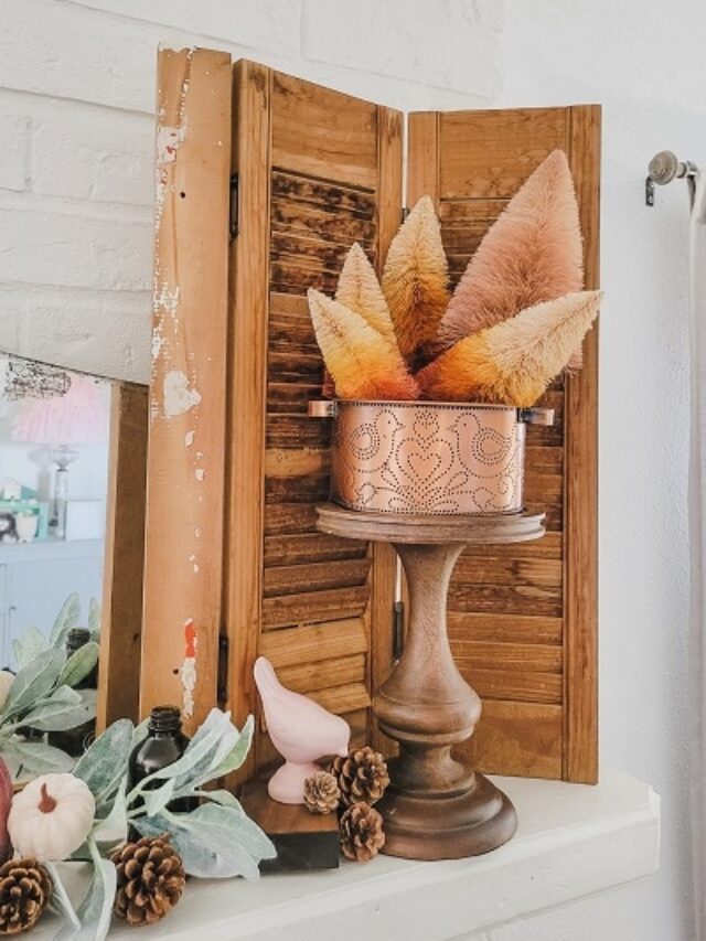 Fall Mantel You Want In Copper and Blush Story