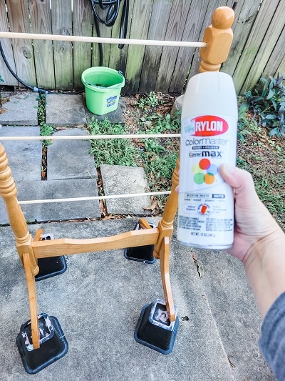 repurposed standing mirror frame