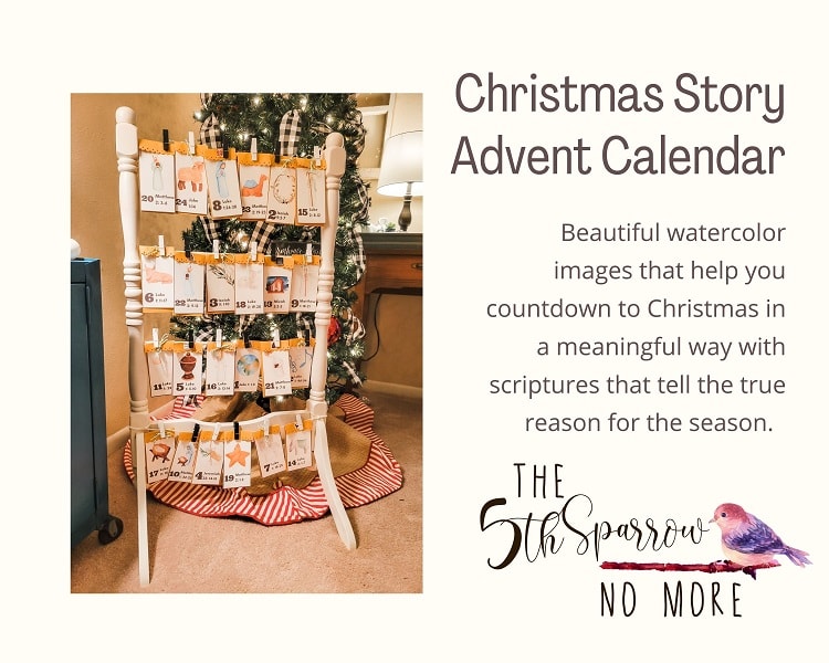 Christmas Story Advent Calendar Printable - The Fifth Sparrow No More