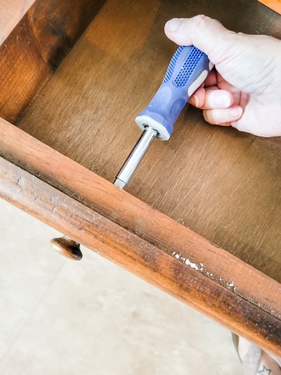 A pie safe makeover and easy furniture distressing