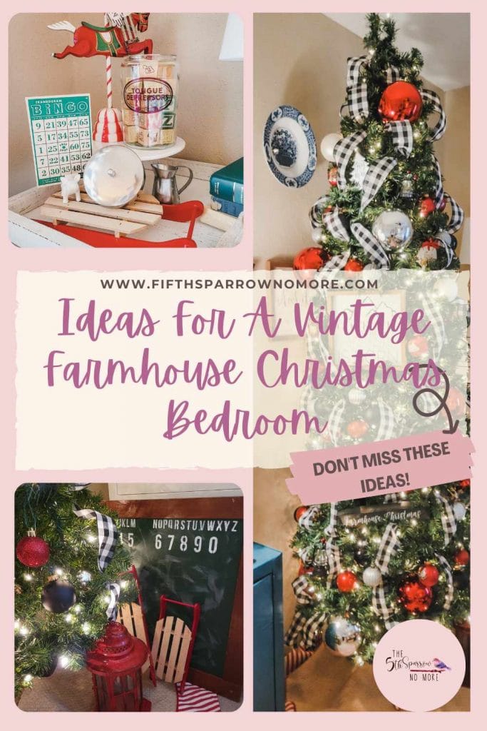 Vintage Farmhouse Christmas Bedroom