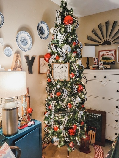 Upcycled Thrifted Ice Bucket Christmas Tree Stand