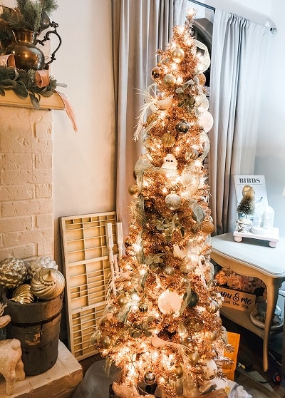 pastel vintage Christmas decor