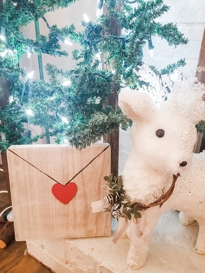 simple DIY Valentine craft - create a wood love letter