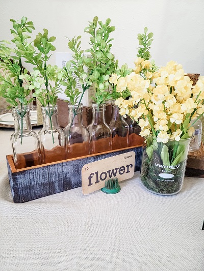 Create a Spring table inspired by botanical prints and garden flash cards