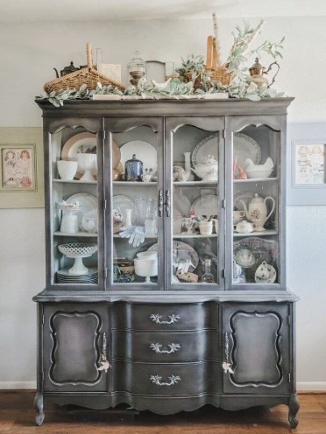 How To Decorate  The Top Of A China Cabinet Story
