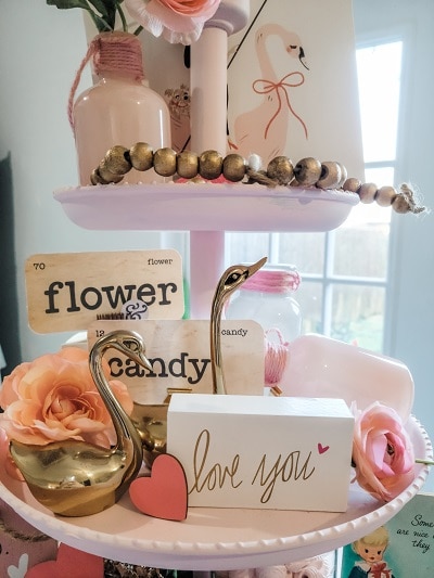 Three Tier Tray Ideas With Love My Valentine Vintage Inspired Flash Cards