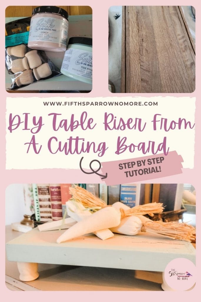 Repurposed Cutting Board Sign - Color Me Thrifty