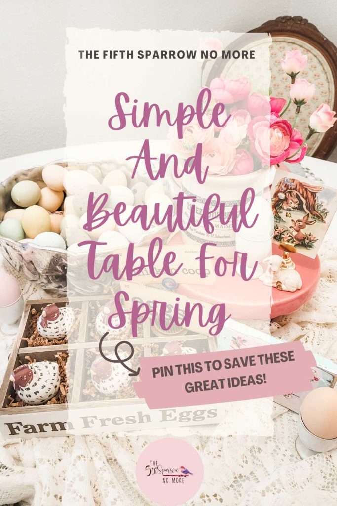 Spring Table Set For Easter Gathering