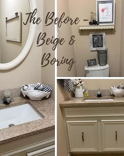 half bath update with easy changes