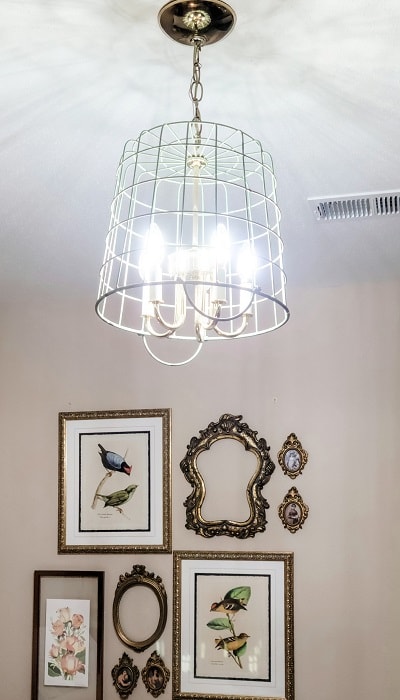 DIY Chandelier Project for the One Room Challenge Week Two.