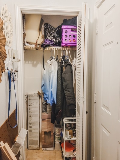 Use closet when no garage
