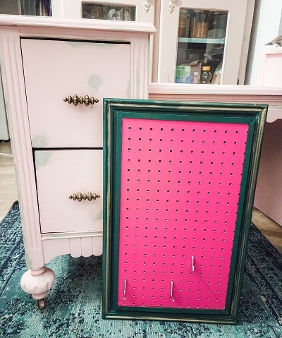 Combine Pegboard and a Cabinet Door For This Amazing Repurpose