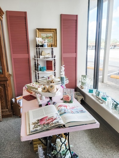 booth in a retail store