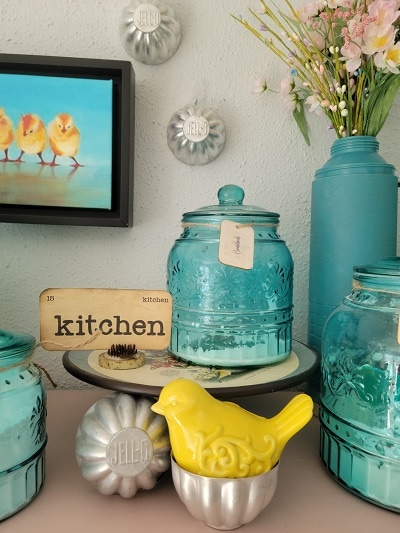 glass canisters for the kitchen mixing in vintage pieces with kitchen flash card