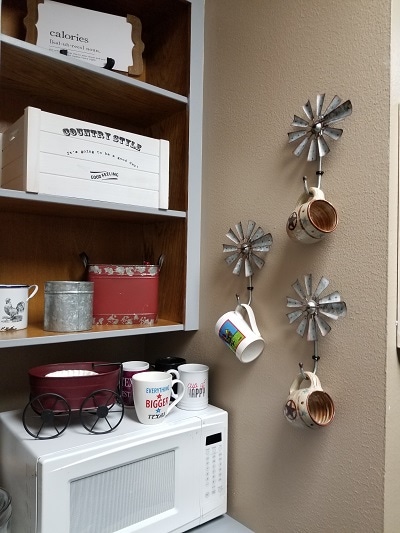 Our Kitchen Tea Station and Tiered Trays for Kitchen Storage