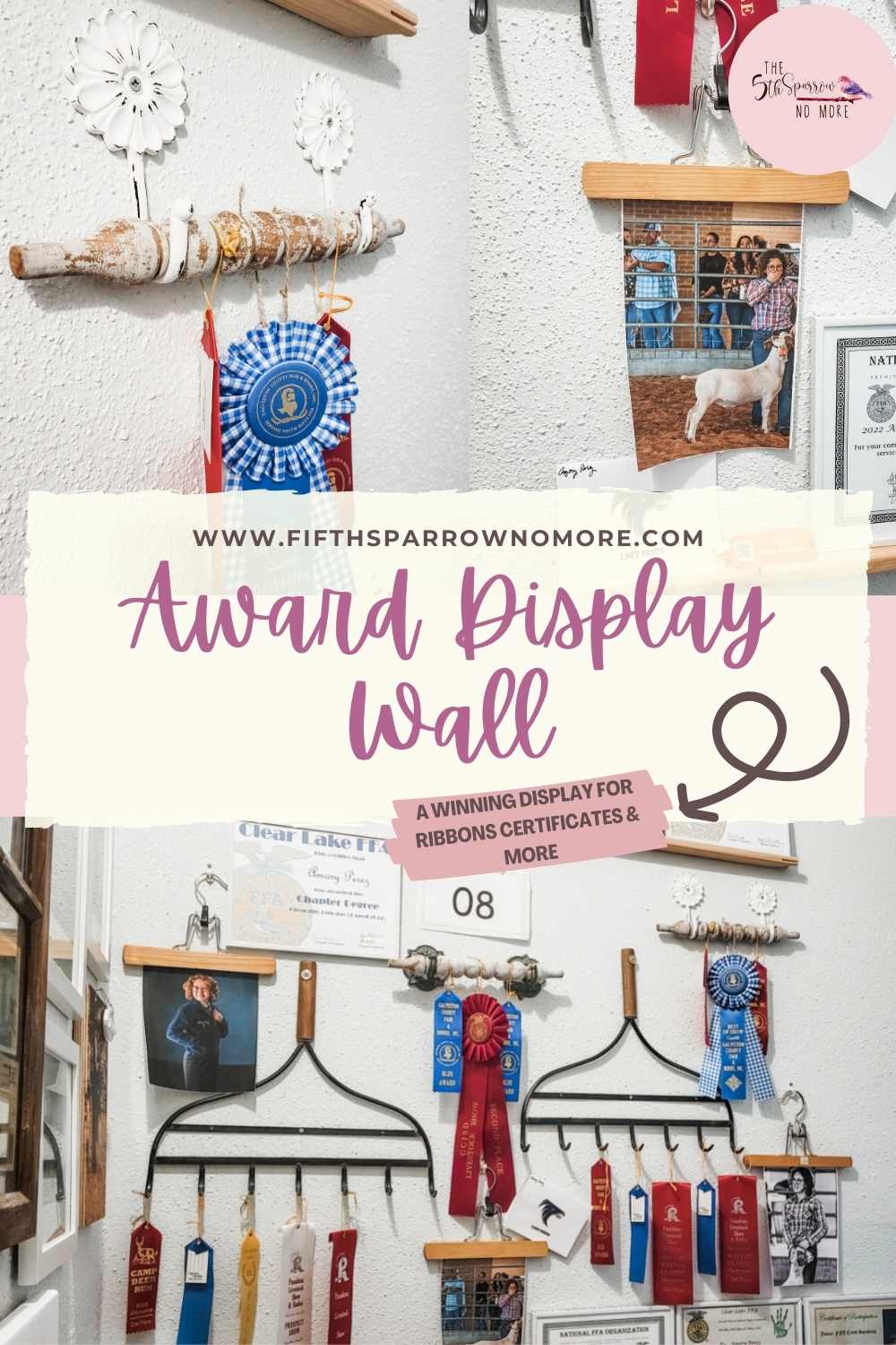 Make a Stunning Ribbon Display with Thrifted Pieces
