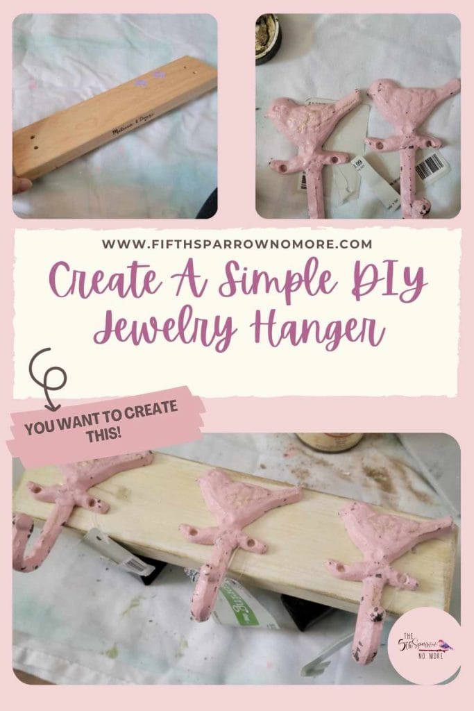 DIY hook Rack Pinterest graphic