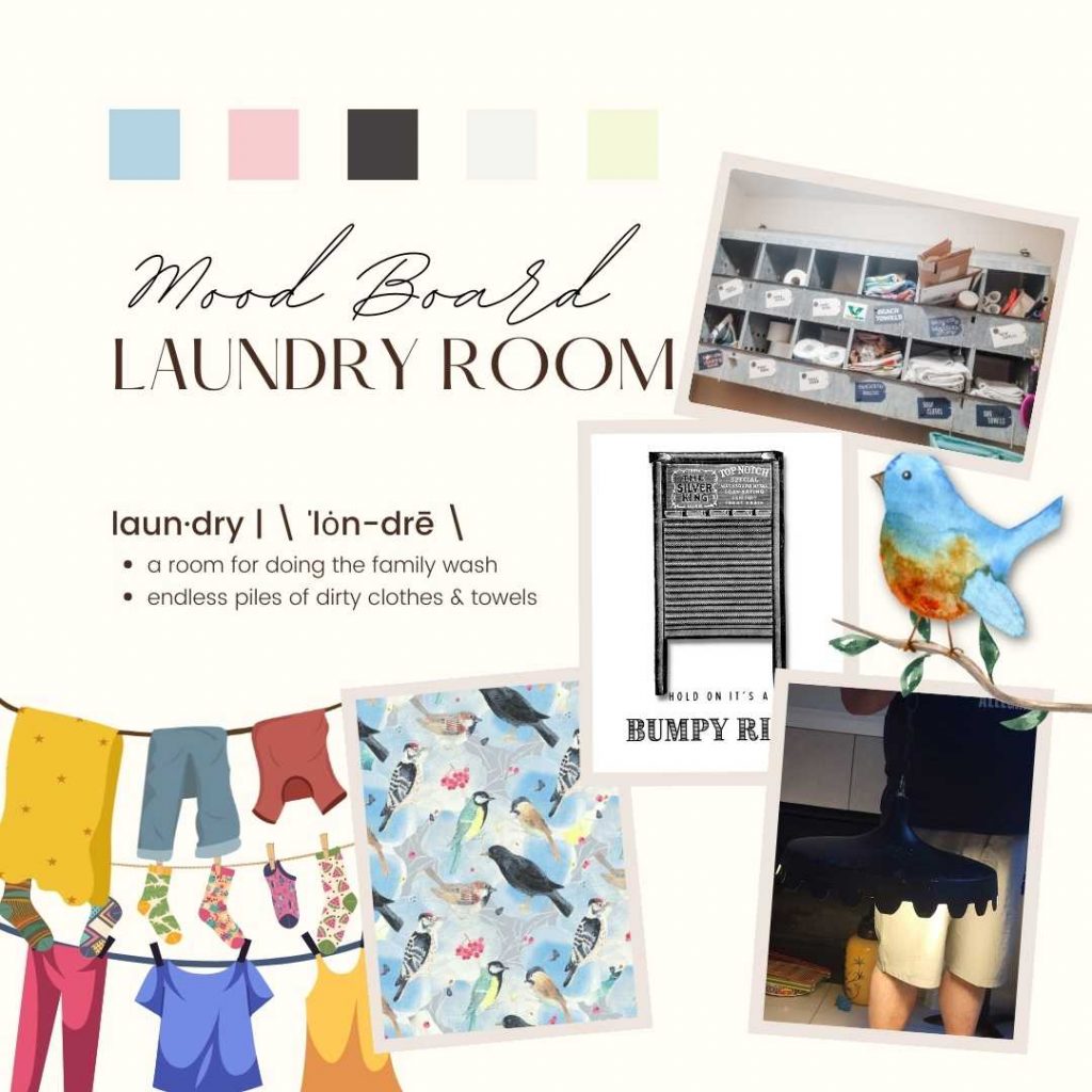 Laundry Room Makeover Design Board