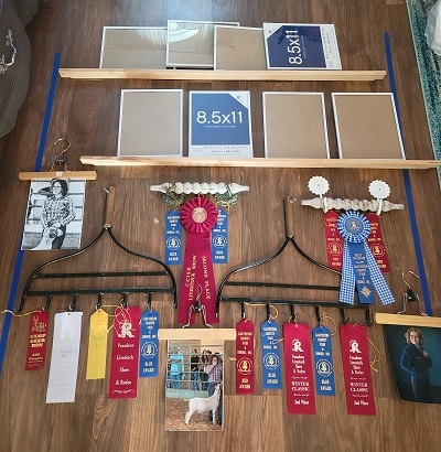 Stunning Ribbon and Certificate Display