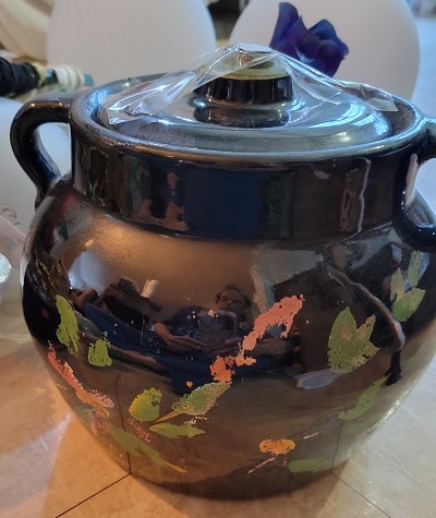 a ceramic pot for a cauldron