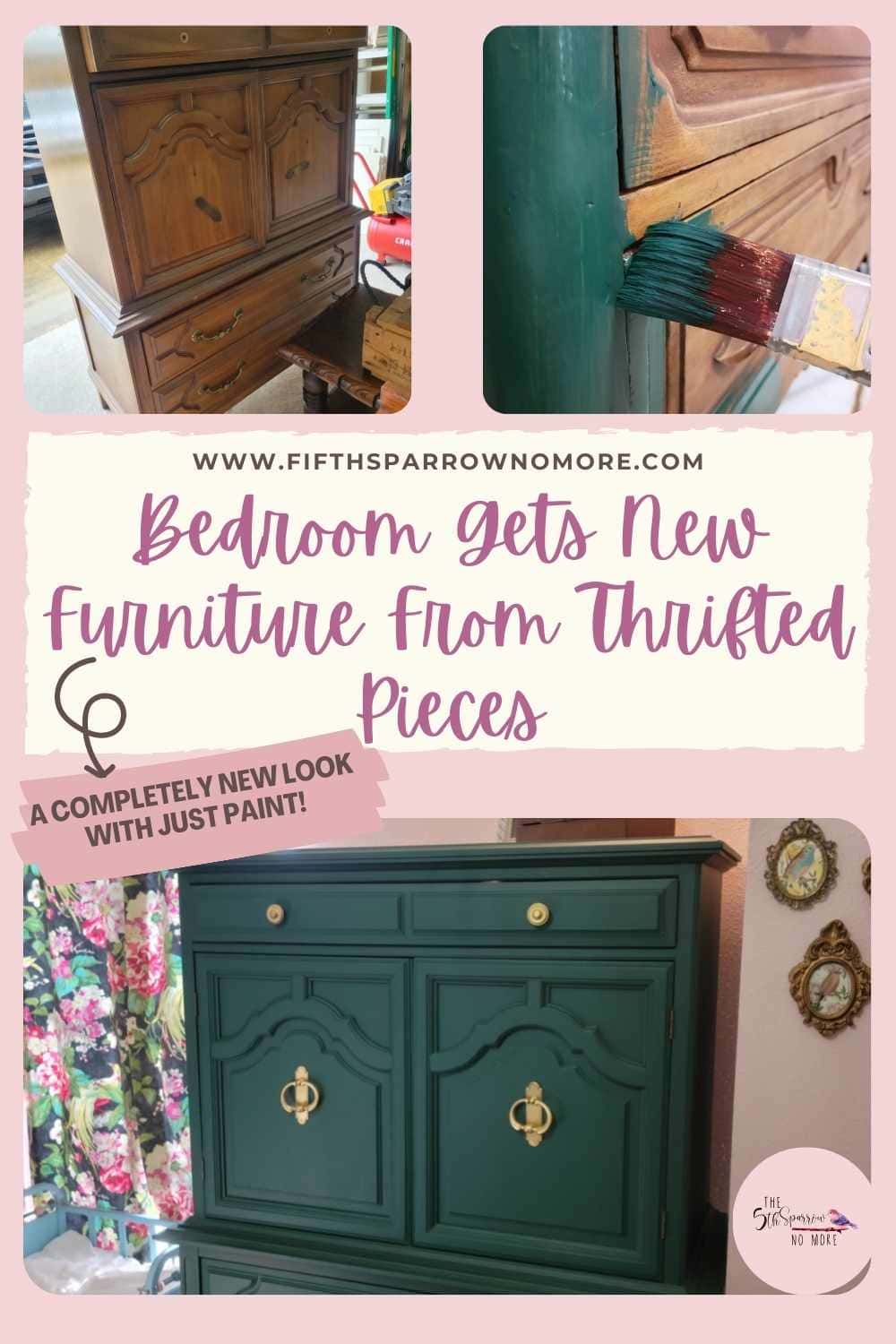Bedroom Furniture That Was Thrifted and Made New
