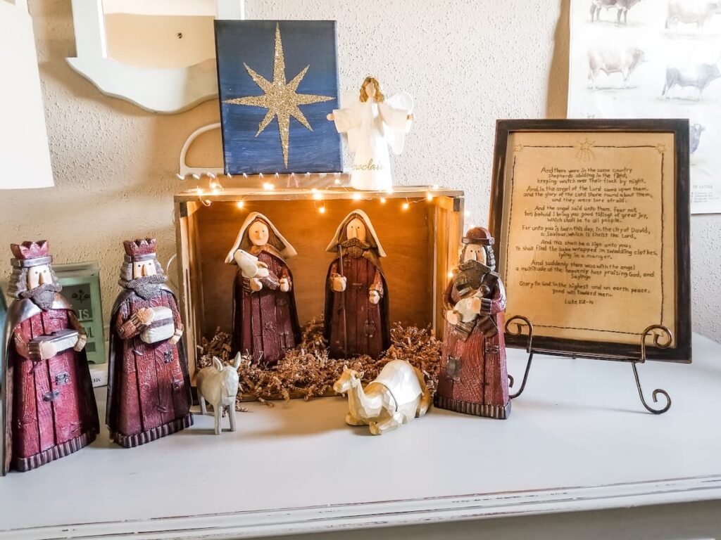 Nativity Set In Crate