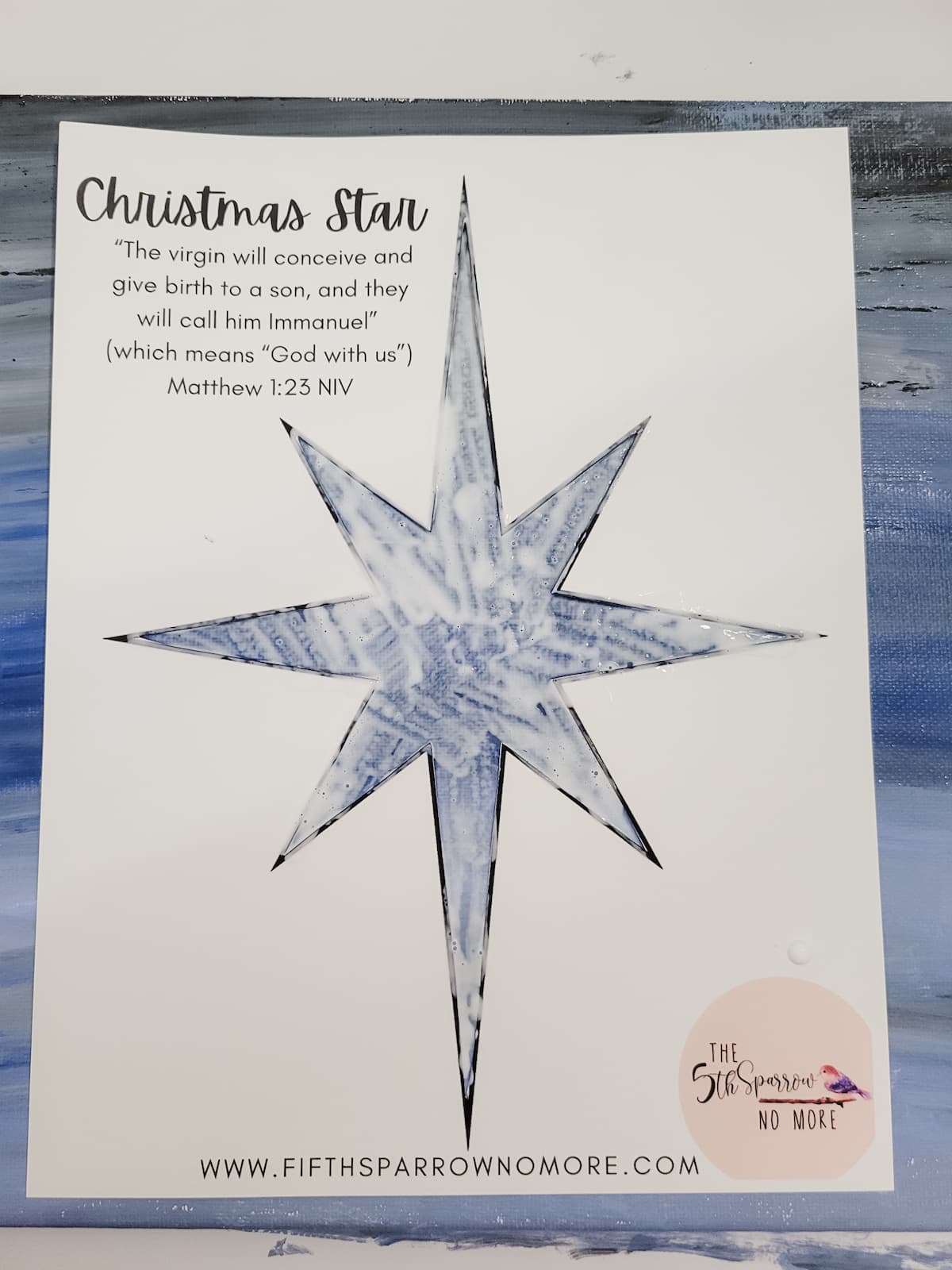 Christmas Star With Glue