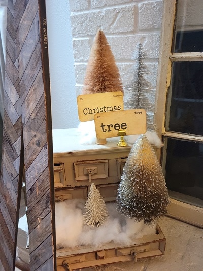 Upcycled Thrifted Ice Bucket Christmas Tree Stand