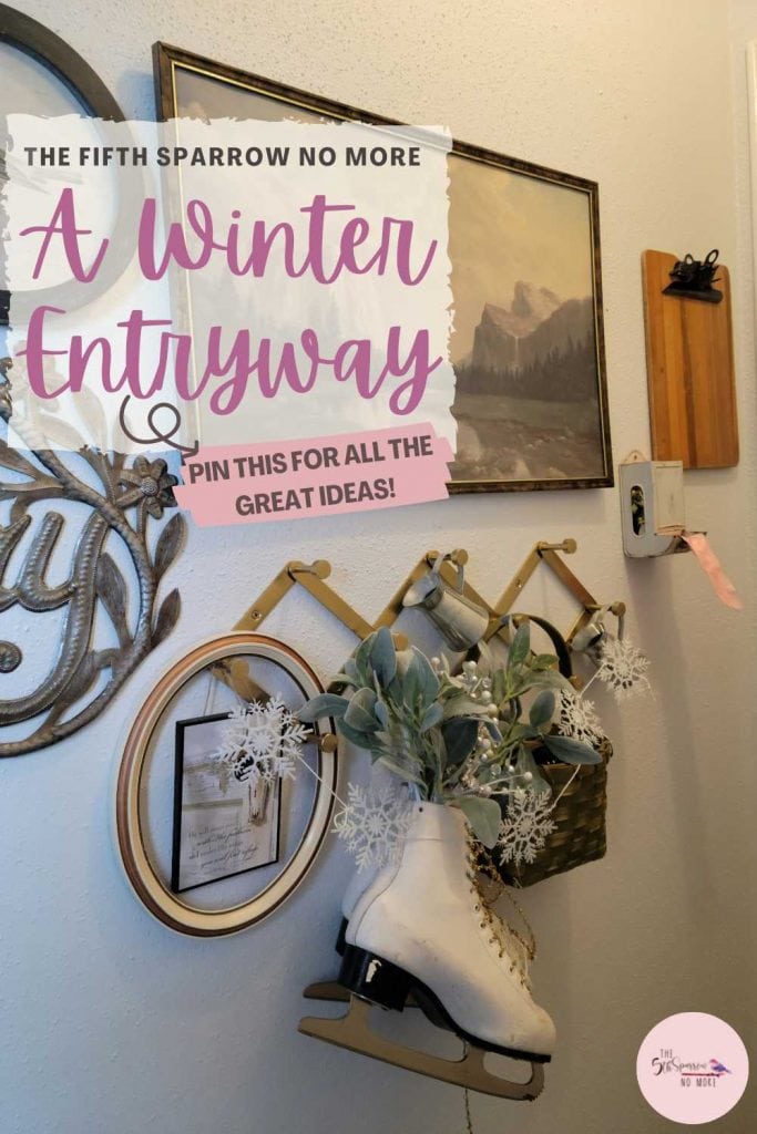 Winter decorating and how to hang ice skates