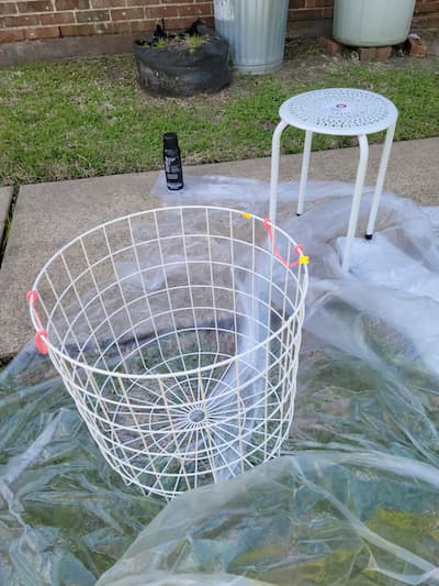 This an easy way to recreate a vintage french laundry basket inexpensively with only two pieces and three steps!