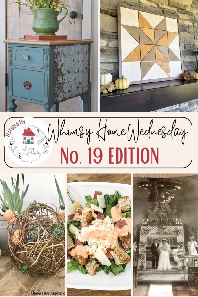 Link up your blog posts to Whimsy Home Wednesday Blog Link Party No. 19. See the hosts' projects, the featured blogs and linked blog posts.