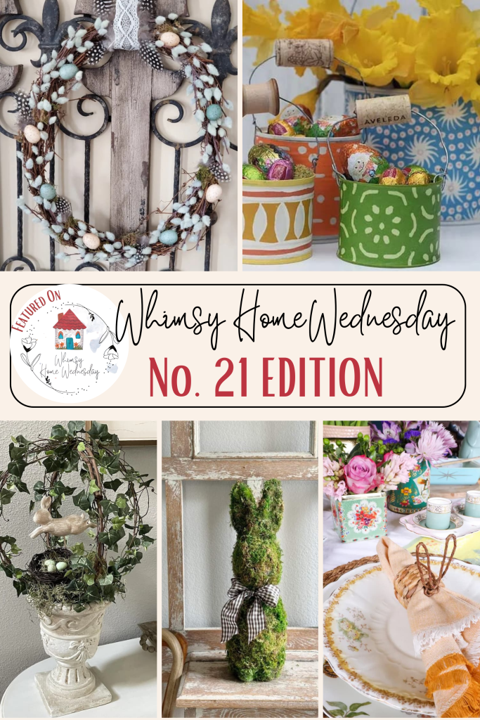 Link up your blog posts to Whimsy Home Wednesday Blog Link Party No. 21. See the hosts' projects, the featured blogs and linked blog posts.
