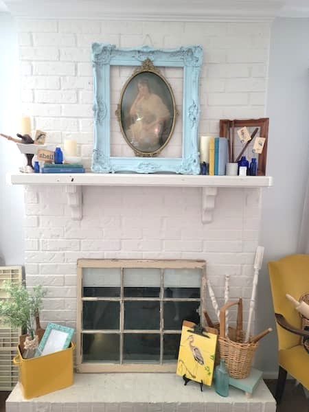 These are great ideas for beautiful summer decorating for your mantel (or is it fireplace mantle, I never know) in the months of June, July and August.