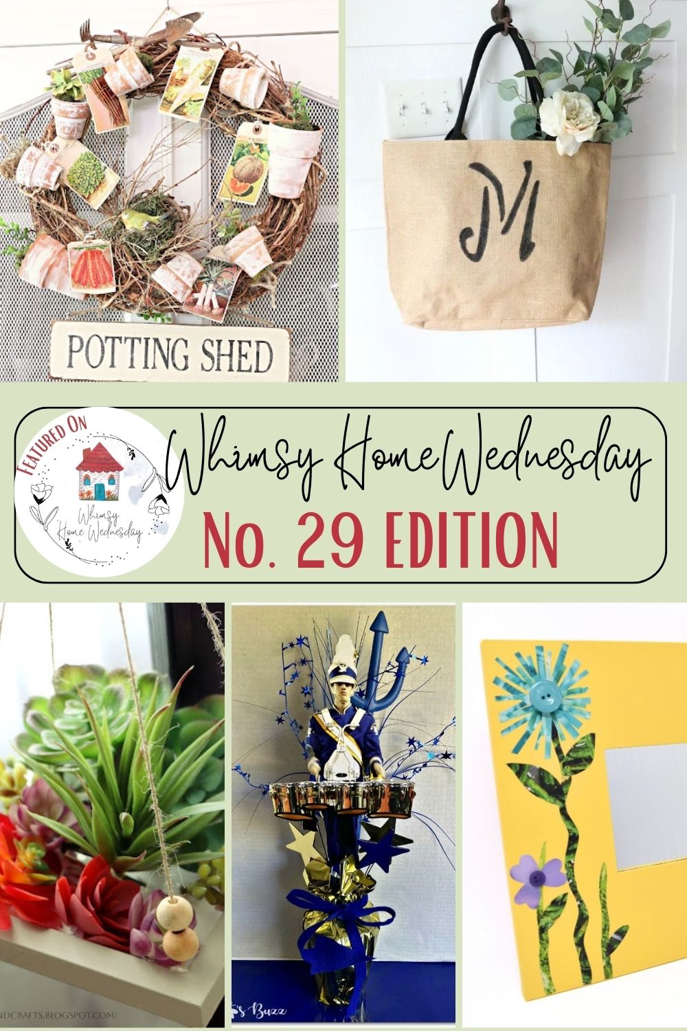 Join us on Whimsy Home Wednesday Blog Link Party No. 289and see host projects, the features from the previous week and link up your posts!