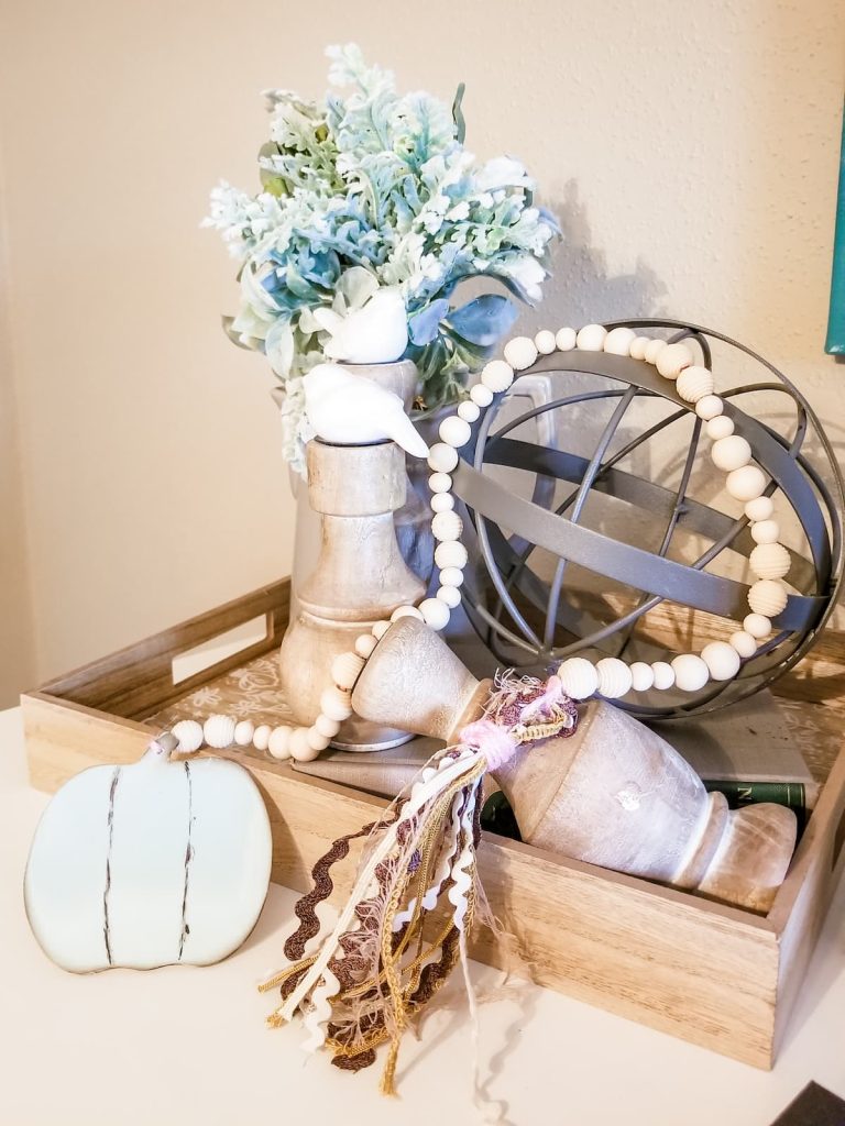 Easy Fall Bead Garland And Pumpkin Tag To Make Today