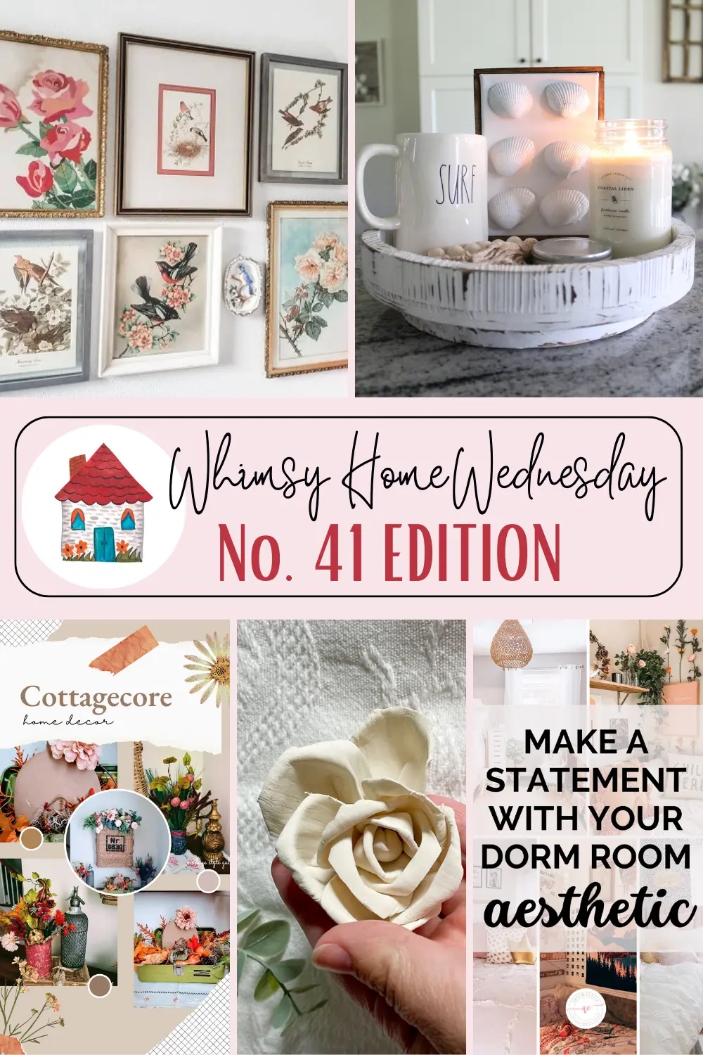 Join us on Whimsy Home Wednesday Blog Link Party No. 41 and see host projects, the features from the previous week and link up your posts!
