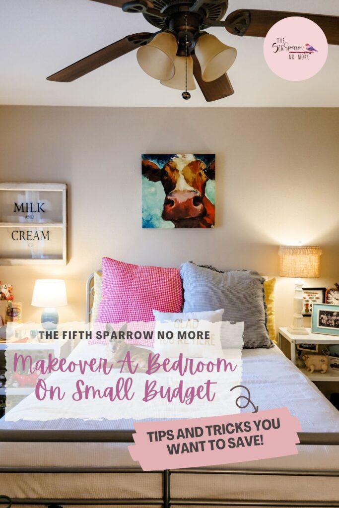These are a easy bedroom decorating ideas on a small budget and how I um using these in the One Room Challenge for my guest bedroom.