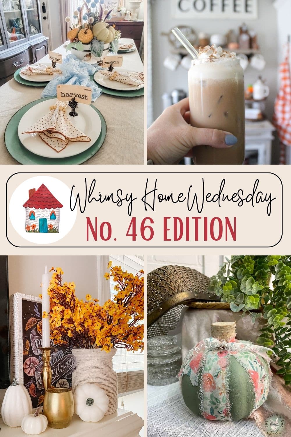 Join us on Whimsy Home Wednesday Blog Link Party No. 46 and see host projects, the features from the previous week and link up your posts!