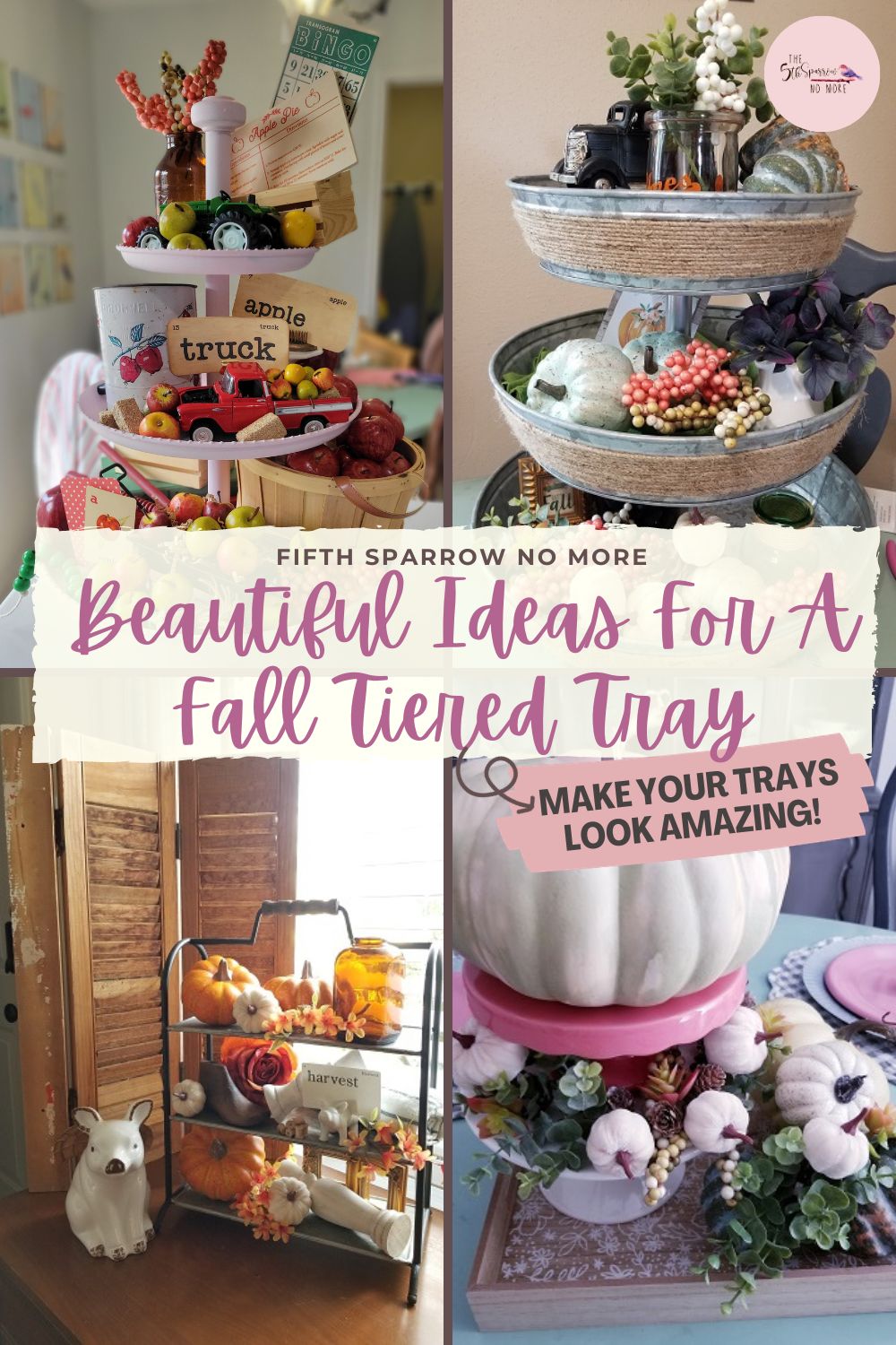 The best way to decorate a fall tiered tray is with these easy ideas. These tips and tricks will make your tiered tray pleasing to the eye.