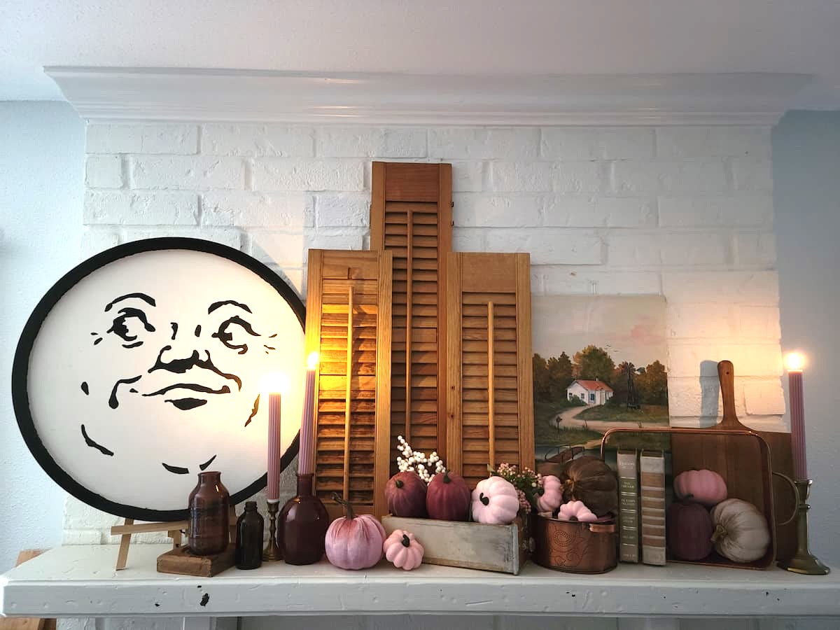 DIY Your Own Vintage Man In The Moon Sign