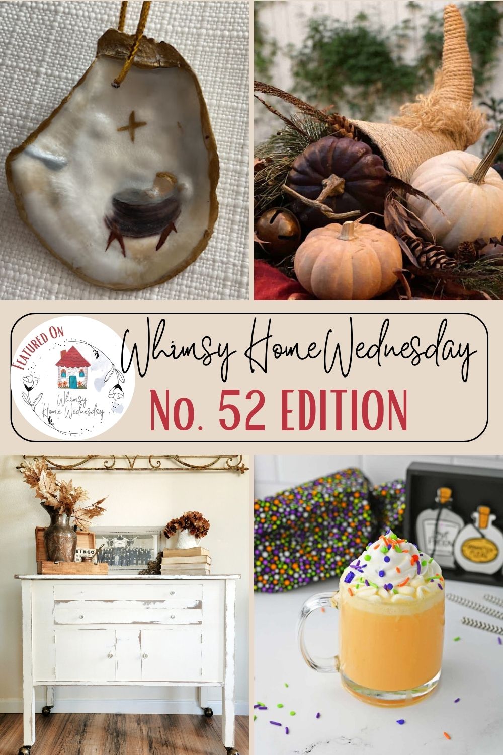 Join us on Whimsy Home Wednesday Blog Link Party No. 53 and see host projects, the features from the previous week and link up your posts!